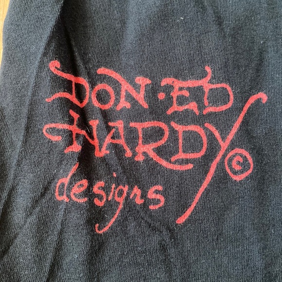 ❤️ Ed Hardy by Christian Audigier Skull Tee Size Large NWOT - Picture 7 of 7